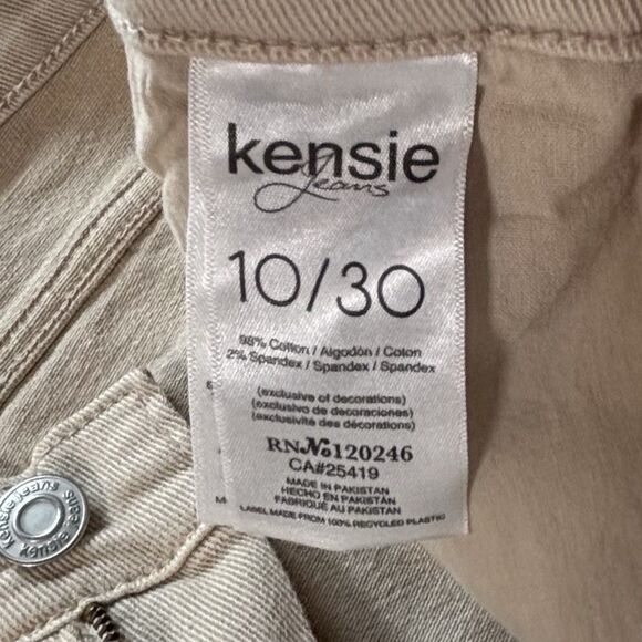 KENZIE Vintage Luxe Jeans THE SLIM Beige Raw Hem - Picture 11 of 11